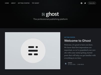 Screenshot of https://ghost-v3.netlify.app/