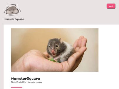 Screenshot of https://www.hamstersquare.de/